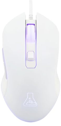 The G-Lab Kult Helium - RATÓN Gaming - 800 a 6400 dpi Sensor óptico, Retroiluminación 7 Colores LED, 6 Botones - Cómodo y Ligero - Compatible con PC/Mac/Xbox One/ PS4/PS5 (con Cable)