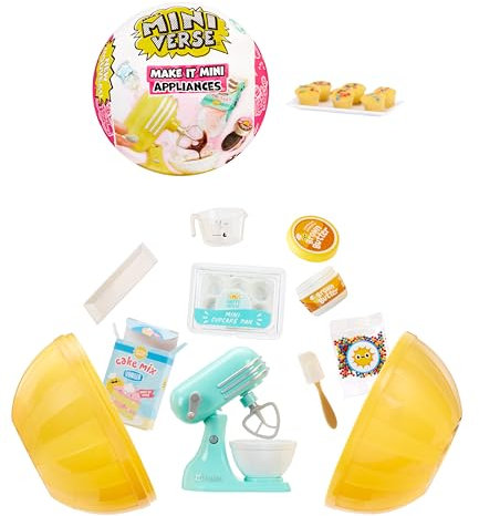 MGA’s Miniverse Make It Mini Appliances Series 2 - Mini Collectibles, Mystery Blind Packaging, DIY, Crafts, Resin Play, Kitchen Replica Food, for Collectors & Children Ages 8+, NOT EDIBLE