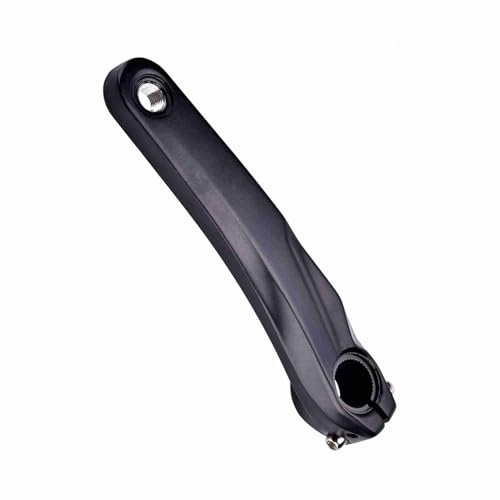 POENVFPO Bike Crank Arm,High Strength Aluminum Alloy Left Crank Replacement,Durable Lightweight Crank Arm for Mountain Road Bikes,Cyclists Bike Repair and Upgrade(Black)
