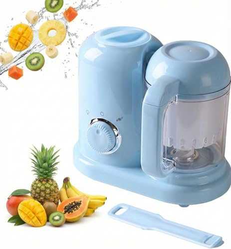 Baby Food Maker, One Step Baby Food Processor Steamer with Steam Basket, Baby Food Puree Maker Grinder Mills with Auto Shut-off for Healthy Homemade Food