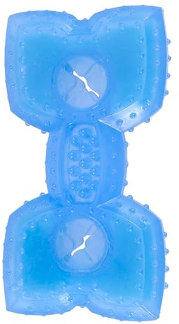 ULTECHNOVO Mâcher pour Chiot en TPR Bleu, Rafraîchissant D'été pour Chien, Aide la Dentition et Nettoie Les Molaires Efficacement
