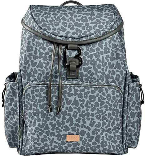 BÉABA, Wickeltasche, Wickelrucksack, Großes Fassungsvermögen 22 l, 13 Aufbewahrungsfächer, Umfangreiches Zubehör, Waterproof, Tasche Vancouver, Cherry Blossom