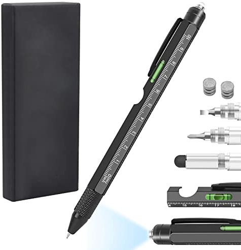 HENGBIRD Penna a sfera multifunzione 10 in 1, idea regalo originale per uomo Natale e festa del papà