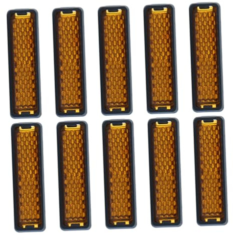 Alipis 10 Piezas Reflectores de Pedales para Bicicleta Montaña Accesorios de Seguridad para Ciclismo Nocturno Reflectantes Amarillos para Mayor Visibilidad y Advertencia Rutas Urbanas y