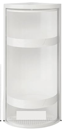 DASJKDI Scaffali for scaffali cosmetici for armadietti angolari impermeabili con ripiano triangolare rotante a 3 strati for la cucina del bagno per soggiorno, camera da letto
