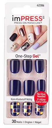 Impress One - Step Gel Press-On Manicure Nails, 30 pieces