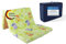 KiNDERWELT Reisebett Baby Reisematratze 120x60x6 cm, grün, Klappmatratze Faltmatratze, Schaumstoff Matratze Kinder aus hochwertigem Kaltschaum, Made in Germany