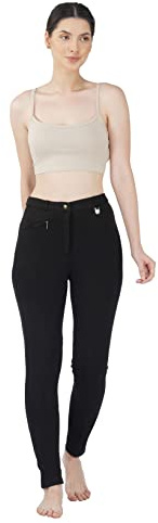 Discount Pet Accessories REITEN Damen WEICH DEHNBAR REITHOSEN/Reithose JODS SCHWARZ - Schwarz
