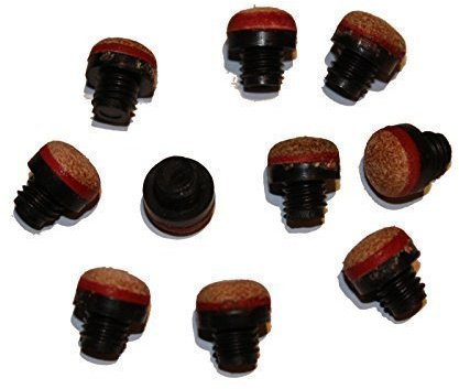 Zhaocaigui Lot de 10 Pointes de Queue de Billard à Visser 12 mm avec Filetage en Plastique M8