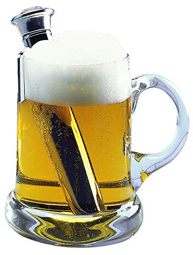 Westmark Bierwärmer mit Halter, Länge: 16 cm, Rostfreier Edelstahl, Silber, 63282260, 7.9 x 5 x 16 cm