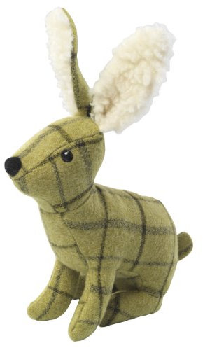 House of Paws Tweed Plush Hare, Squeaky Dog Toy