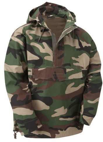 Military Spec. Anorak Smock (L, Woodland Camouflage)