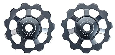 BBB Cycling 11-T 7075 Aluminium Derailleur Jockey Wheels I Shimano SRAM and Campagnolo Compatible Pulleys I 9- 10- and 11-Speed I AluBoys BDP-21, Grey