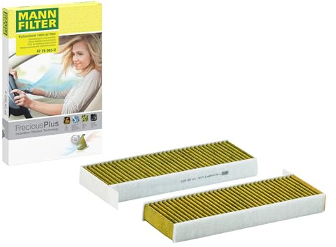 MANN-FILTER FP 29 003-2 Filtro aria cabina - FreciousPlus Filtro Antipolline Biofunzionale - (set da 2) per Autovetture + veicoli commeriali