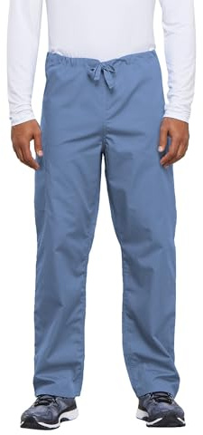 Cherokee Workwear unisex adult Originals Drawstring Cargo medical scrubs pants, Ciel, X-Large US