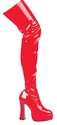 Ellie Shoes Women's Thrill Boots, Red, Size 14
