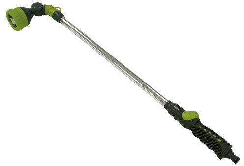 Xclou Gießstab, stufenlos regulierbare Spritzdusche, Gartenbrause mit 6 Funktionen, Handbrause mit schwenkbarem Sprühkopf, ideal zur Gartenbewässerung, Sprenkler - perfekt für die kurze Erfrischung im Sommer, Wasserspritze zur Bewässerung von Beeten und Pflanzkübeln, Brausestab super geeignet für Garten, Terasse, Balkon, Vorgarten