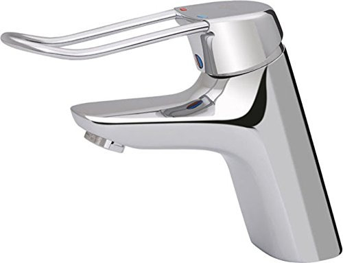 Ideal Standard Waschtisch -Einhebelmischer LIFT A5824AA 135mm,Cu-Rohr,RV und Abl für Grt.Bügelgr. verchromt