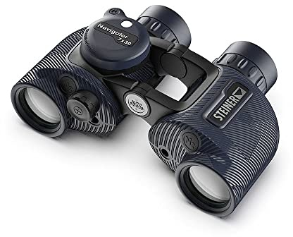 STEINER Marine-Fernglas Navigator Pro 7x30c - HD-stabilisierter Kompass, deutsche Qualitätsoptik, 5m wasserdicht, kompakt, für spontane Segeltörns oder bei Landgang