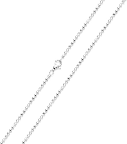 MATERIA 2,7mm Kugelkette Silber 925 hochglänzend - Halskette Damen Collier in 40-70cm mit Box #K10, Länge Halskette:70 cm