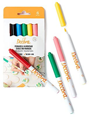 Decora Pennarelli Alimentari - Set da 6 Pezzi