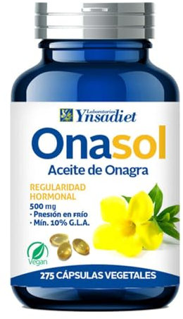 Aceite de Onagra - Regularidad Hormonal - Ynsadiet - 275 Cápsulas Blandas