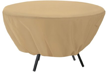 Classic Accessories Terrazzo Water-Resistant 50 Inch Round Patio Table Cover, Outdoor Table Cover