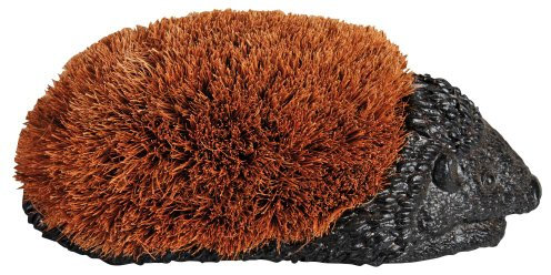 Fallen Fruits NVV9 Small Hedgehog Boot Brush, Brown and Black