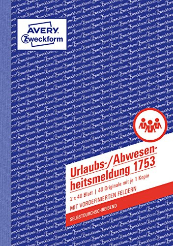 Avery Dennison Formularbuch - Libro con formularios de ventas y facturas