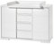 Schardt - Wickelkommode Maxx Weiß - 100 x 126 x 53cm (HxBxT) - inkl. 2 Türen und 4 Schubläden