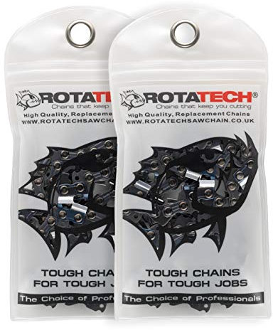 x2 (Two) 14 Rotatech Chainsaw Saw Chain Fits Bosch AKE35S AKE35 AKE35A, MATIKA, HUSQVARANA, EGO POWERPLUS & Echo