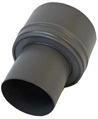 Ofenrohr Rauchrohr Pellet-Erweiterung gussgrau 100-150 ø