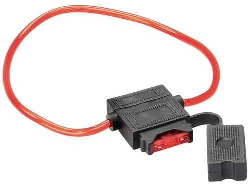 ATC Sicherungshalter mit 10 A Sicherung /30 cm Kabel rot