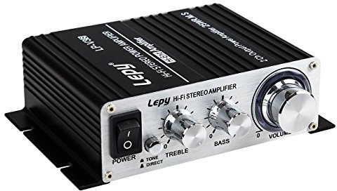 LEPY LP-V3S 25Wx2 RMS Digital Hifi Stereo Audio Verstärker + EU 5A Adapter für iPhone, PC, MP3 usw.