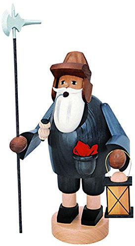 KWO Night Watchman Smoking Men Incense Holder, Wood, Multi-Colour, 30 x 30 x 18 cm