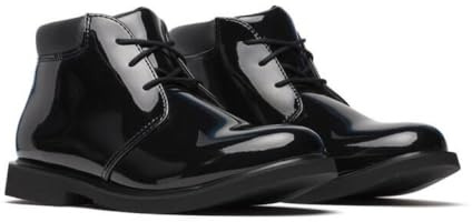Thorogood Uniform Classics Poromeric Chukka Dress Boots for Men and Women - Ultra-Lightweight with High-Shine Upper and Slip-Resistant Non-Marking Blown Rubber Outsole, Black - 10 XW US