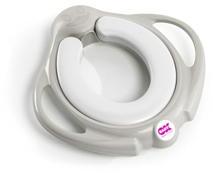 OKBABY Pinguo Soft Riduttore per WC con Morbida Seduta Imbottita, Grigio