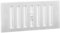 Map Grille d'aération réglable avec Protection Anti-moustiquaire, 152 mm x 76 mm, Blanc