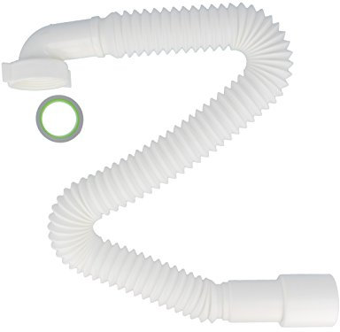 tecuro flexibler Spülen-Ablaufschlauch, ausziehbar bis 850 mm