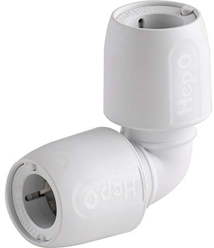 10 x Wavin Hep2O elbows. Push fit bends 10mm, 15mm, 22mm (15mm)