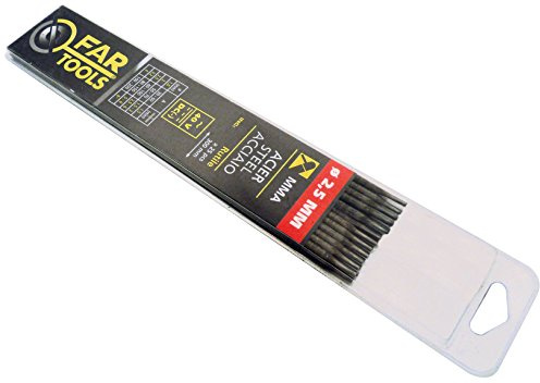 Fartools 150700 Electrode de soudure Type de baguette Rutile Diamètre 2,5 mm Longueur 300 mm Nombre de baguettes x25