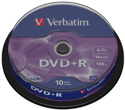 Verbatim DVD+R Matt Silver 4,7 GB 10 pieza(s) - DVD+RW vírgenes (4,7 GB, DVD+R, 120 mm, 10 pieza(s), Eje, 16x)