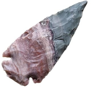 Pfeilspitze zwischen 2-11cm aus Achat (Steinzeit Nachbau) (7 bis 8.5cm)