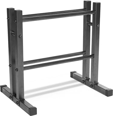 Cap Barbell Support Utilitaire pour haltères, médecine Balls et Kettlebells - 61 cm - Gris