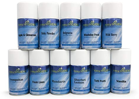 FULL CASE of 12 MIXED aerosol Automatic Air Freshener Dispenser Refills auto fresh spray cans