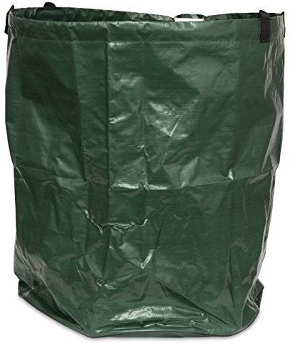 Windhager 06779 Sac de Jardin, Sac de Jardin, pour déchets de Jardin, Sac à déchets de Jardin, Sac à Feuilles, Pliable, Peu encombrant, Vert, 200 g/m², diamètre 45 x 50 cm