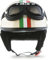 Moto Helmets® D22-Set „Italy“ · Brain-Cap · Halbschale Jet-Helm Motorrad-Helm Roller-Helm Scooter-Helm Bobber Mofa-Helm Chopper Retro Cruiser Vintage Pilot Biker Helmet Brille Visier · L (59-60cm)