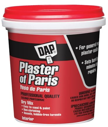 DAP Plaster of Paris (Dry Mix), White, 4 Lb Tub (7079810308)