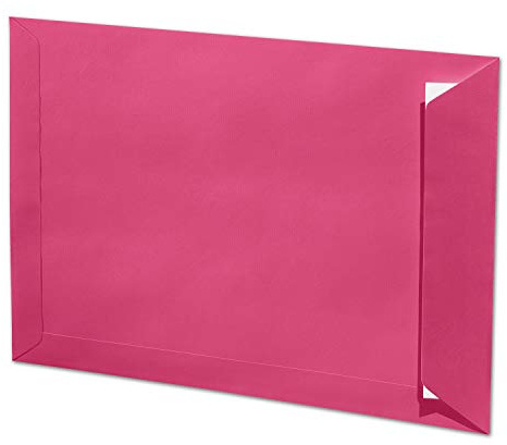 ARTOZ 25 x DIN C4 kuvert med självhäftande lim – ofodrade 324 x 229 mm fuchsia-rosa (rosa) kuvert utan fönster – serie 1001