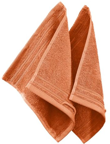 Erwin Müller Seiftuch Heidelberg 2er- Pack 100% Baumwolle Terra Größe 30x30 cm - leichte Qualität, saugstark, schnelltrocknend, kompakt - ideal für Sport, Strand, Reisen (weitere Farben)